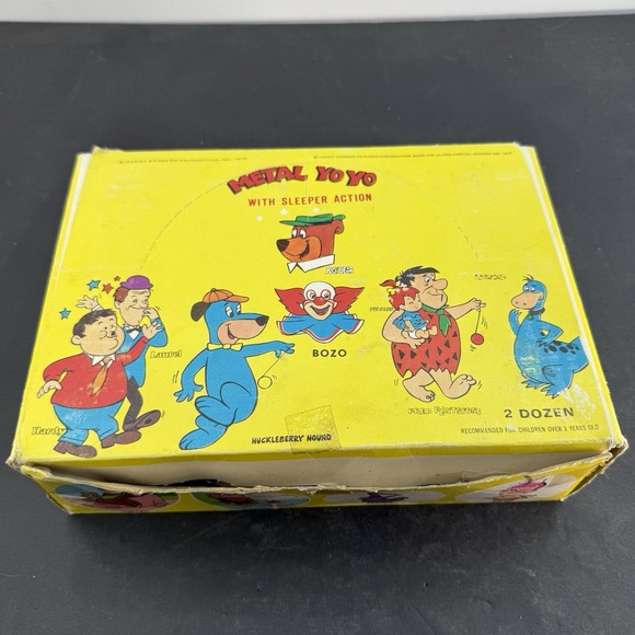 Hanna Barbera Other - Vintage 1976 Hanna Barbera Metal Yoyo Set of 13 /Original Box/Sealed Pkg